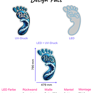 Individuelles LED-Neonschild 'Pats'