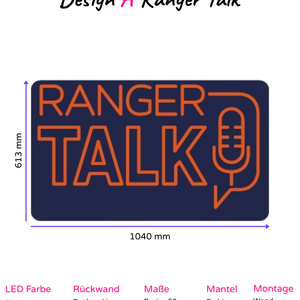 Individuelles LED-Neonschild 'Ranger Talk'