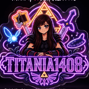 Individuelles LED-Neonschild 'TITANIA1408'