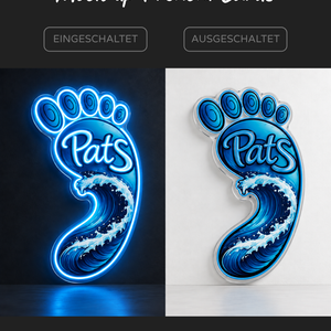 Individuelles LED-Neonschild 'Pats'
