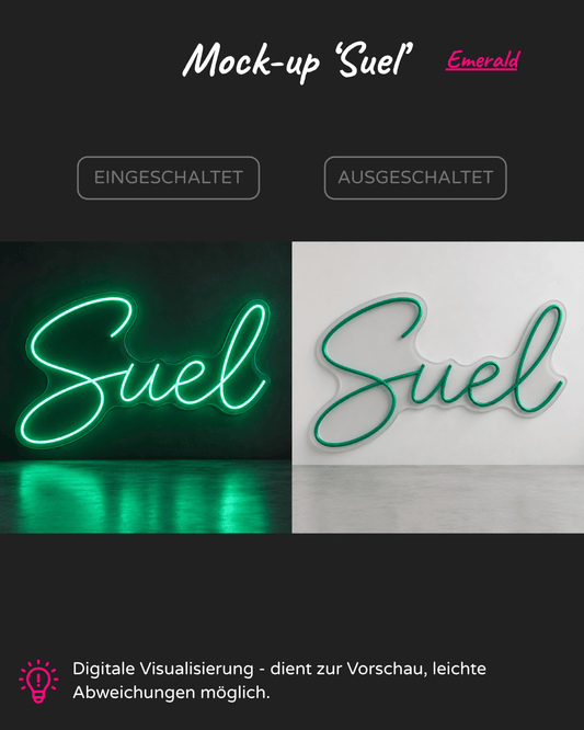 Individuelles LED-Neonschild 'Suel'