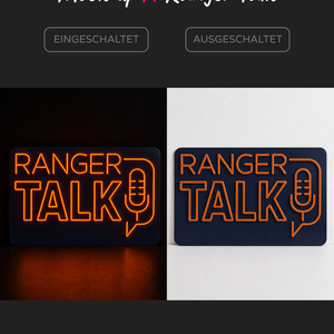 Individuelles LED-Neonschild 'Ranger Talk'