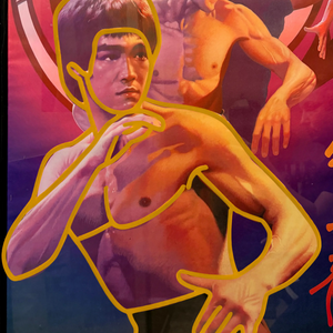 Individuelles LED-Neonschild BRUCE LEE Silhouette 
