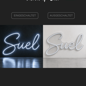 Individuelles LED-Neonschild 'Suel'