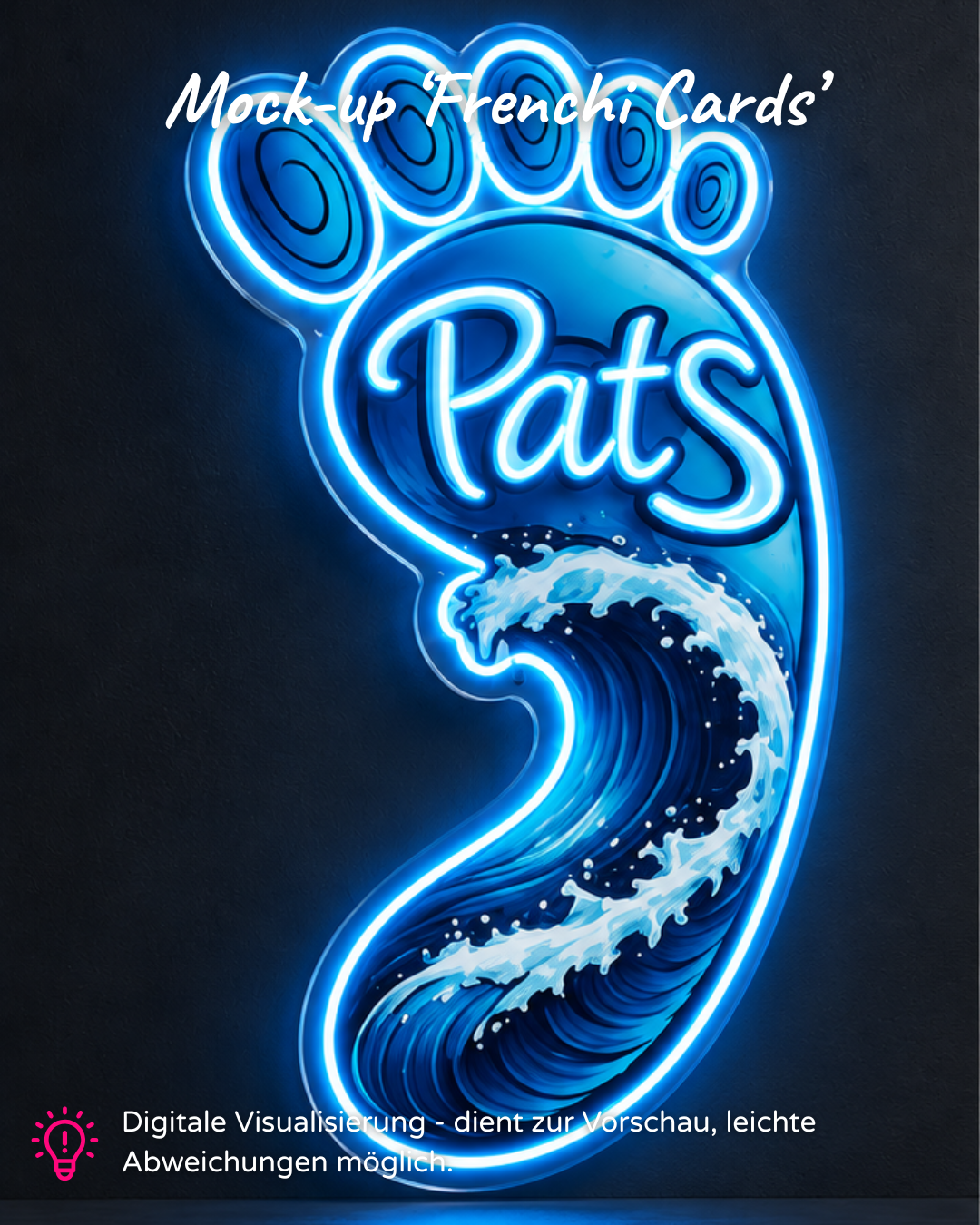 Individuelles LED-Neonschild 'Pats'