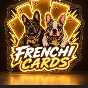 Individuelles LED-Neonschild 'Frenchi Cards'