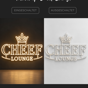 Individuelles LED-Neonschild 'Cheef Lounge'