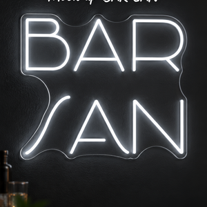 Individuelles LED-Neonschild 'BAR SAN'