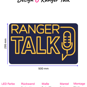 Individuelles LED-Neonschild 'Ranger Talk'