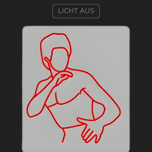 Individuelles LED-Neonschild BRUCE LEE Silhouette 