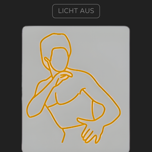 Individuelles LED-Neonschild BRUCE LEE Silhouette 