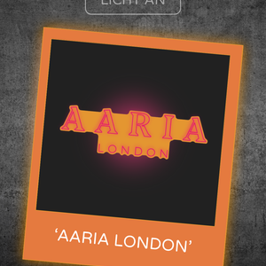 Individuelles LED Neonschild 'AARIA LONDON' 
