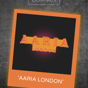 Individuelles LED Neonschild 'AARIA LONDON' 