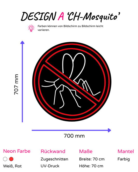 Individuelles LED-Neonschild 'Craghoppers Mosquito'