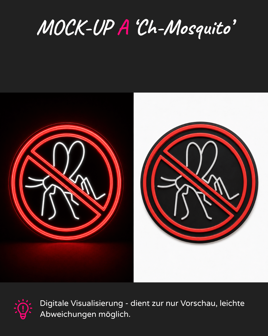 Individuelles LED-Neonschild 'Craghoppers Mosquito'