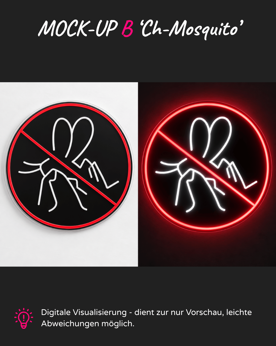 Individuelles LED-Neonschild 'Craghoppers Mosquito'