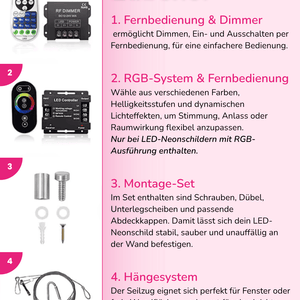 Individuelles LED-Neonschild 'EVO'
