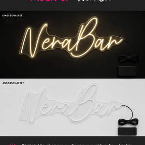 Individuelles LED-Neonschild 'NeraBar'